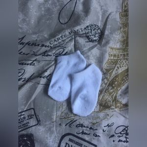 White baby socks